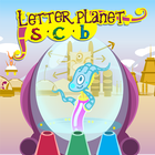 Letter planet: s, c, b icône