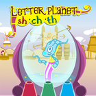 Letter planet: sh, ch, th icône