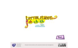 Letter planet: sh, ch, th Affiche