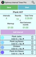 Optimus Interval Timer Pro capture d'écran 1