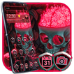 Scary Pink Flamingos Skull Theme