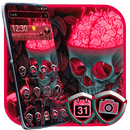 Scary Pink Flamingos Skull Theme APK