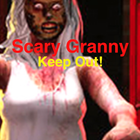Scary Granny Scary Button ikon