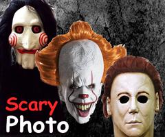 Scary Masks Photo Editor Halloween Horror Affiche
