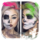 Scary Halloween Face Makeup Photo Editor-icoon