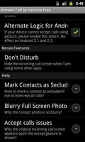 Answer Calls by Gestures (ACG) اسکرین شاٹ 2