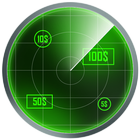 Geld-Detektor-Radar-Simulator Zeichen