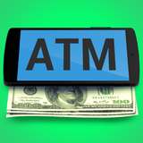 ATM money simulator icon