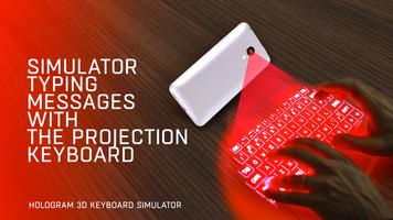 Hologram 3D keyboard simulator ポスター