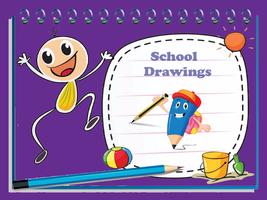 School Drawings-poster