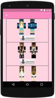 School Girl skins For MC PE الملصق