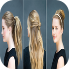 school hairstyles designs أيقونة