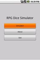 RPG Dice Simulator Affiche