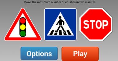 Traffic Signs Puzzle Threes Affiche