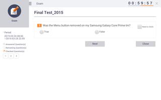 edutto Mobile Exam (Tab) screenshot 1