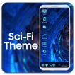 Sci fi theme for computer launcher