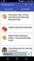 Kids Recipes Pro screenshot 1