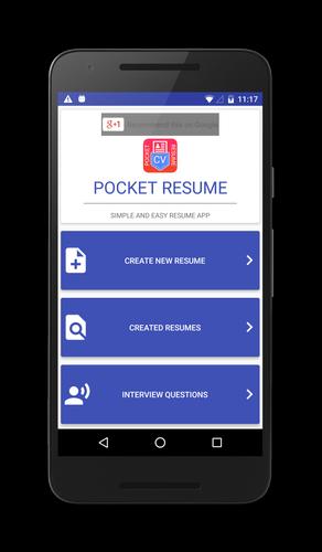 Pocket Resume For Android Apk Download