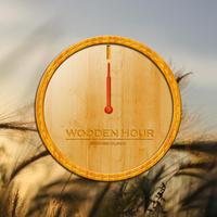 Wooden hour - Scoubo clock poster