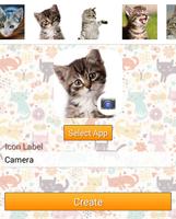 Icon Changer Cute Cats-Scleen capture d'écran 1