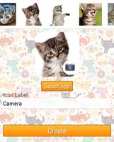 Icon Changer Cute Cats-Scleen ภาพหน้าจอ 1