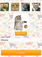 Icon Changer Cute Cats-Scleen capture d'écran 2