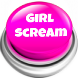 Bouton Girl Scream icône