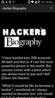 Hacker Biography captura de pantalla 1