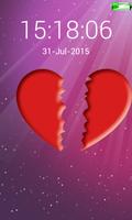 love heart screen lock code syot layar 1