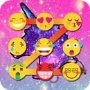 Lock Screen licorne Emoji Pony APK