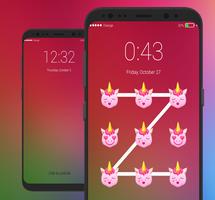 Pony Lock Screen Little UNICORN Emoji ảnh chụp màn hình 1