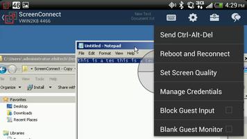 برنامه‌نما ScreenConnect for Samsung عکس از صفحه