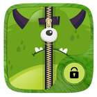 Monster Zipper Lock Screen icono