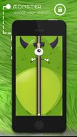 Monster Zipper Lock Screen poster