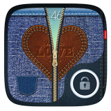 Jeans Zipper Lock Screen icône