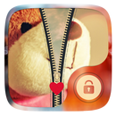 Teddy Bear Zipper Lock Screen APK