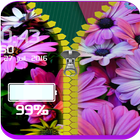 Flowers Zipper Lock Screen icono