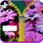 Flowers Zipper Lock Screen icône