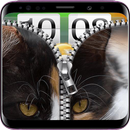Cute Cat Zipper Lock Screen 2018 - Cat Zip Lock APK