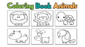 Kid Coloring Book Animals capture d'écran 1