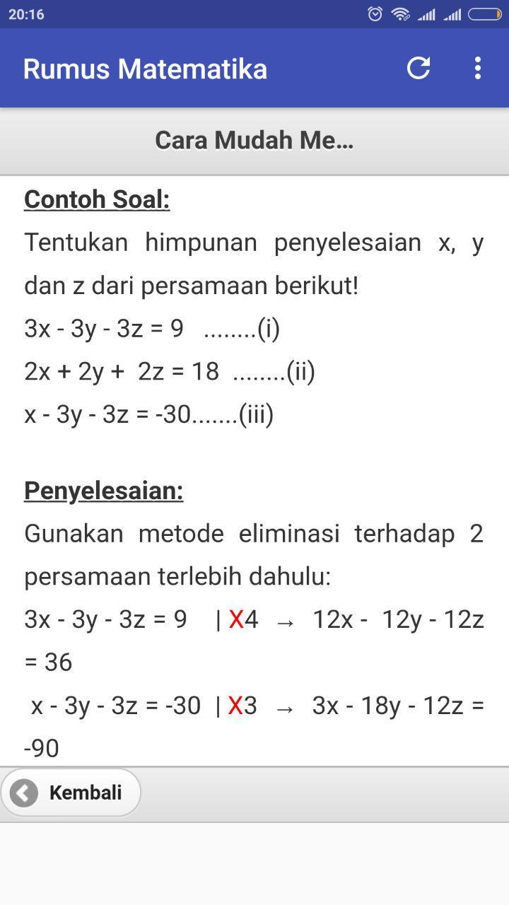 Rumus Persamaan Matematika Di Ms Word - Matematika Dasar
