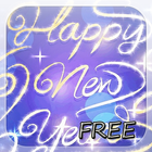 Blue New Years Live Wallpaper icône