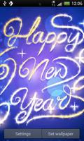 Blue New Years Live Wallpaper تصوير الشاشة 1