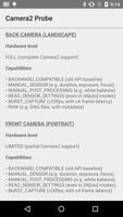 Camera2 Probe for Android 5.0+ syot layar 1