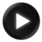 Poweramp Black and White Skin icon