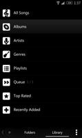 Poweramp Black and White Skin Plakat