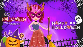 Kids Halloween Tailor Designer Affiche