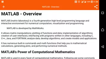 Learn Matlab اسکرین شاٹ 3