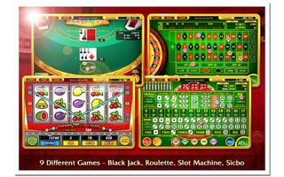 BlackJack Roulette Poker Slot Affiche