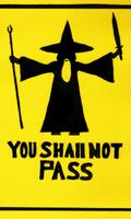 Shall not pass Live Wallpaper پوسٹر